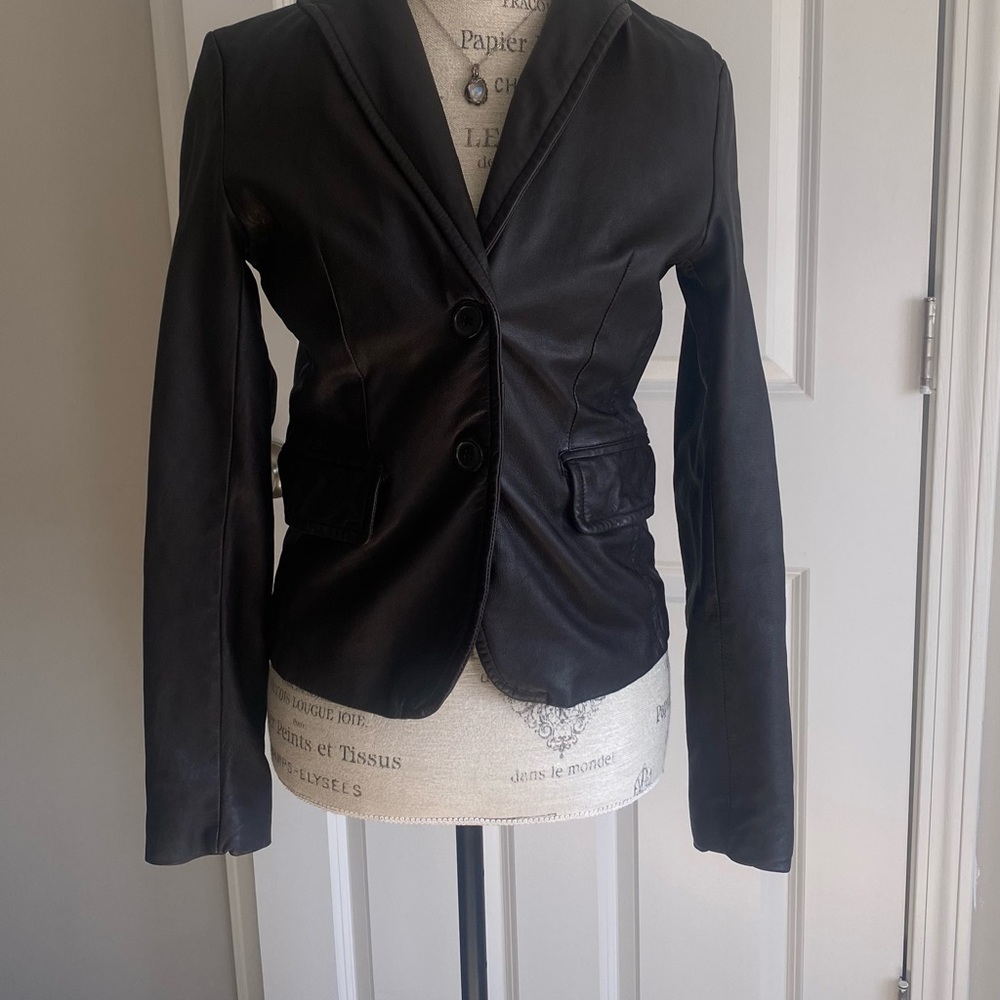 Casual Corner Dark Brown Blazer Jacket